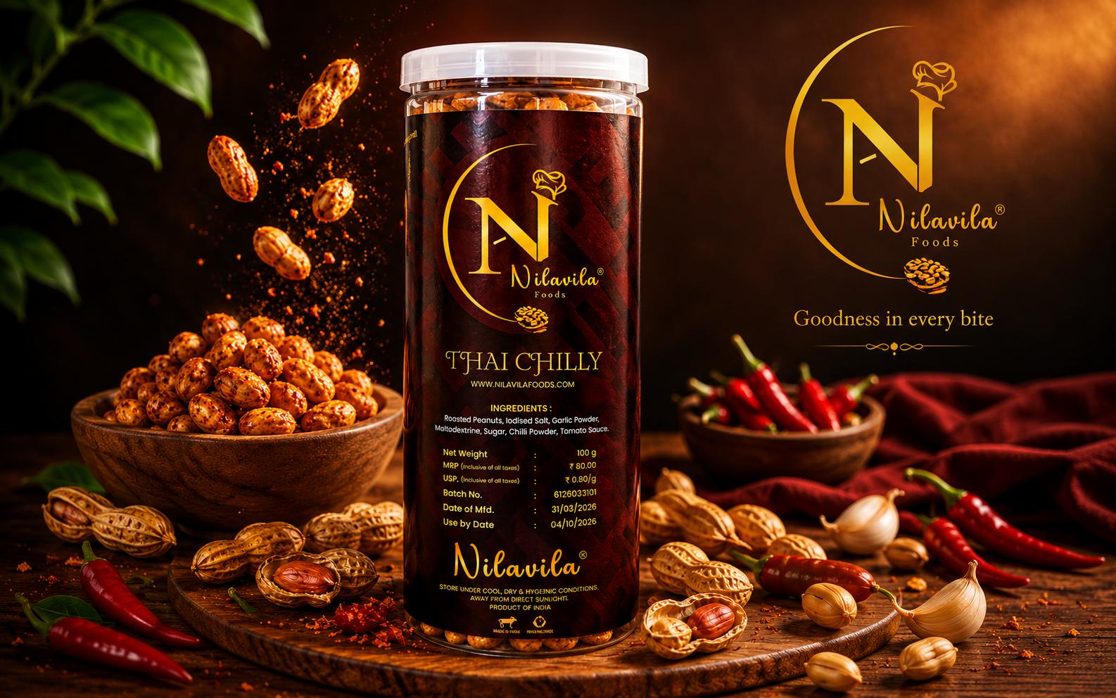 Nilavila Gourmet Thai Chilly Peanuts